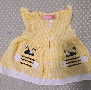 Baby girl bumble bee dress